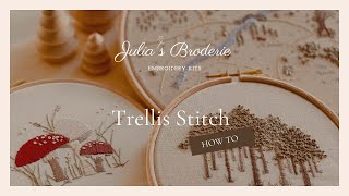 Trellis stitch [upl. by Ehsom849]