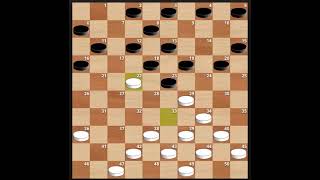 Draughts Strategy 08  33  29 Opening  How to play International Draughts [upl. by Hgalehs]