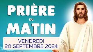 🙏 PRIERE du MATIN Vendredi 20 Septembre 2024 avec Évangile du Jour et Psaume [upl. by Daphne358]