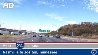 Interstate 24 Nashville to Joelton  Tennessee  Drive Americas Highways 🚙 [upl. by Nylhsoj789]