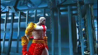 God of War 2 remastered 4K 6  Euryale boss fight Pillars puzzle Courtyard of Atropos [upl. by Selda]