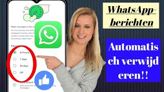 Hoe WhatsAppberichten automatisch te verwijderen  nieuwe update 2024 [upl. by Larok]