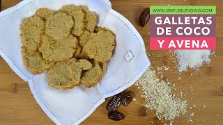 GALLETAS DE COCO Y AVENA  Receta para reutilizar la pulpa de la leche de coco  Galletas de avena [upl. by Riorsson]