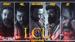 LCU  Detailed Mashup  LEO Vikram  Kaithi  Lokesh Kanagaraj  Cinematic creative media [upl. by Eelytsirk]