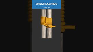 Shear lashing  essential for forming shear legs shorts [upl. by Orips]