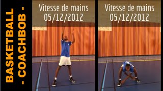 ► Vitesse de mains Quick Hands Drill basketball poleespoirs ffbb [upl. by Aihsiyt]