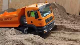 RC Truck Action 8x8 climbing uphill with incredible sound [upl. by Notnek]