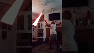 Mimosa Momento lightsaber demonstration flashback remix jayz neopixel kybercrystal [upl. by Yrag]