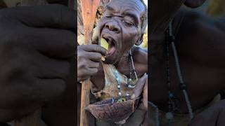 Hadzabe 90yrs Old man enjoying his favorite Soup for Todays Lunch 😋‼️hadzabetribe food [upl. by Bo]