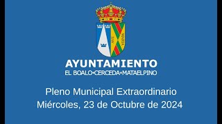 Pleno extraordinario 23 de octubre de 2024 [upl. by Jeggar]