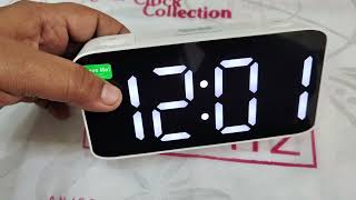 Ajanta RGB Digital Alarm Clock Review and Time Configurationfullpackage [upl. by Edrei829]