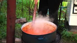 Making Ajvar In Macedonia [upl. by Prinz]