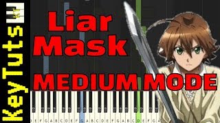 Learn to Play Liar Mask from Akame ga Kill  Medium Mode [upl. by Danya]