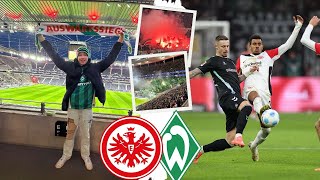 FRANKFURT VS BREMEN STADIONVLOG💚🤍  GANZ KNAPP VERLOREN🥲 [upl. by Aubrette]