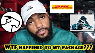 I WAS ROBBED😲 GOAT AND DHL EXPRESS EXPOSEDUNBOXEDSNEAKS [upl. by Fe]