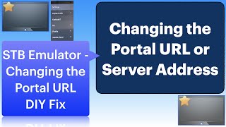 Portal URL or Server Address changing in STB Emulator [upl. by Anaig]