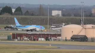 CROSSWIND LANDINGS LIVE Birmingham Airport 20122023 planespotting [upl. by Renado]