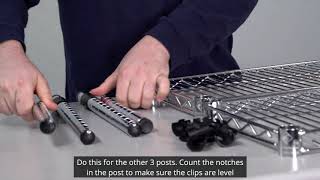 How to Assemble Your Wire Shelving [upl. by Calli699]