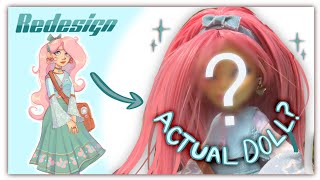 TURNING MY EQUESTRIA GIRLS REDESIGN INTO A ACTUAL DOLL trying a ooak doll for the first time [upl. by Soilissav469]