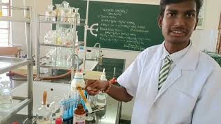 BROWN RING TEST OF NITRATE ION NO3 IN LAB Paper ball test cu chipsBrown ring test explained [upl. by Ahsinwad]