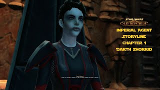 STAR WARS The Old Republic Imperial Agent Storyline Part 3  Chapter 1 Darth Zhorrid [upl. by Elon794]