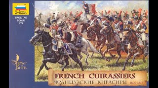 Cuirassiers français Zvezda 8037 [upl. by Ecirtak172]