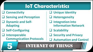 IoT characteristics [upl. by Gipson]