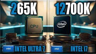 265K vs 12700K Gaming Benchmarks  Applications Tests [upl. by Jat]