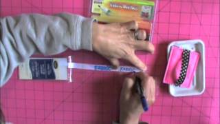 Stop Fabric Markers from Bleeding on Polyester Twill Tape [upl. by Rosena790]