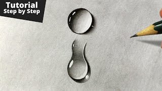 How to Draw Realistic Water Drops for Beginners [upl. by Sivle]