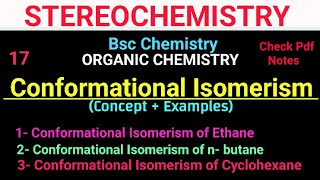 Conformational Isomerism EthanenButaneCyclohexane bscchemistry isomerism itschemistrytime [upl. by Anekahs]