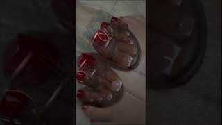 HOW TO FRENCH ACRYLIC TOES ACRYLIC OVERLAY ON TOES [upl. by Tempa]