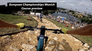 2022 European championships München  MTB XCO Course preview  POV [upl. by Sedrul260]