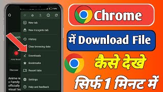 Chrome Me Download Kaise Dekhe  Chrome me download file kaise dekhe  Google Chrome [upl. by Eiramacissej594]