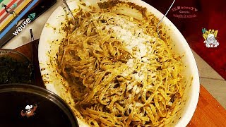 33  Tagliatelle di Normae subito in forma primo piatto di terra vegetariano semplice e veloce [upl. by Enaitsirk]