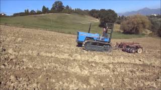 LANDINI 6500 da Montagna a cingoli estirpatura del terreno [upl. by Suriaj75]