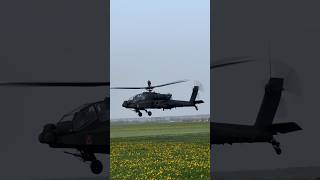 US Army AH64E Apche helicopter hover  takeoff…usarmy ah64 apache helicopter [upl. by Rednas]