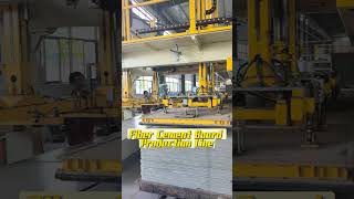 Fiber Cement Board Production Line Process Fiber Cement Sheet Stacker factory fibercementboard [upl. by Bentley]