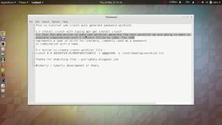 Make Wordlist with Kali Linux 20 Easy tutorial [upl. by Ahern]