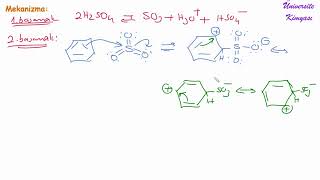ORGANİK KİMYA AROMATİK BİLEŞİKLER  BENZENİN SÜLFOLANMASI [upl. by Oiramej]