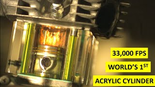 4 Stroke Combustion 4K SLOW MOTION  33000 FPS  Clear Engine Cylinder [upl. by Mordecai]