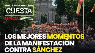 Los mejores momentos de la manifestación contra Sánchez [upl. by Julis48]