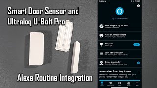 Integrating a Smart Door Sensor to an Ultraloq UBolt Pro via Alexa Routine [upl. by Boj]