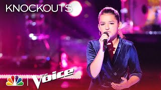 The Voice 2018 Knockouts  Abby Cates quotBecause of Youquot [upl. by Yessej]