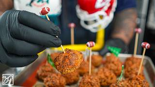 5 Ingredient Game Day Appetizer Cheesy Sausage Balls [upl. by Atinahc]