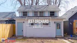 Kingsville Real Estate For Sale  837 Orchard [upl. by Neelyar627]