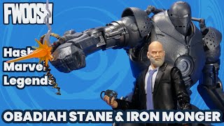 Marvel Legends Iron Monger Obadiah Stane Hasbro Infinity Saga MCU Iron Man Two Pack Review [upl. by Llezo]