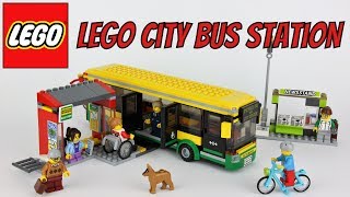 2017 LEGO City Bus Station  Unboxing Speed Build amp Review  Set 60154 [upl. by Nielson757]