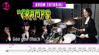 Goo goo Muck  The Cramps  Drum Cover Drum Score [upl. by Alemat203]