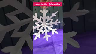 How to paper snowflakesDay1 of Christmas Crafts snowflake papercraft christmas diy shortsfeed [upl. by Lapham]